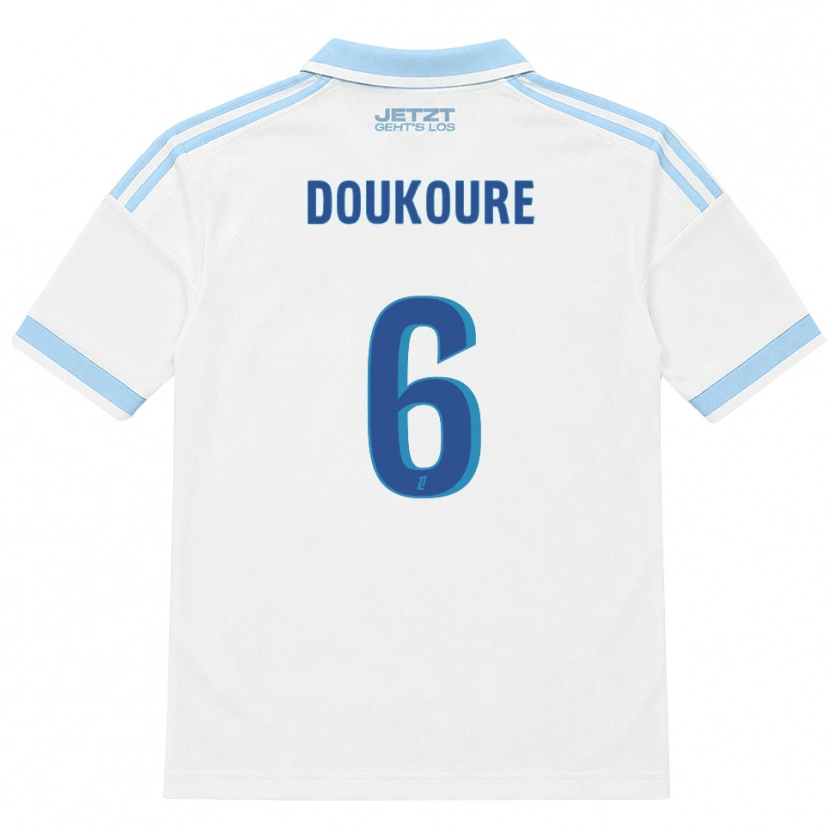 Danxen Kinder Ismaël Doukouré #6 Hellblau Weiß Rot Auswärtstrikot Trikot 2026/27 T-Shirt Österreich