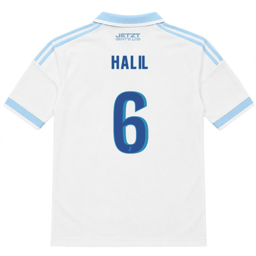 Danxen Kinder Fouad Halil #6 Hellblau Weiß Rot Auswärtstrikot Trikot 2026/27 T-Shirt Österreich
