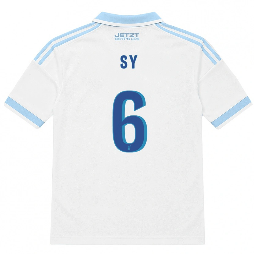 Danxen Kinder Demba Sy #6 Hellblau Weiß Rot Auswärtstrikot Trikot 2026/27 T-Shirt Österreich