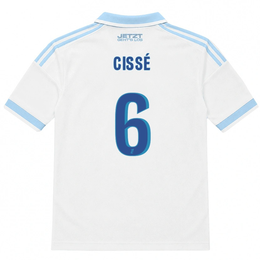 Danxen Kinder Amadou Cissé #6 Hellblau Weiß Rot Auswärtstrikot Trikot 2026/27 T-Shirt Österreich