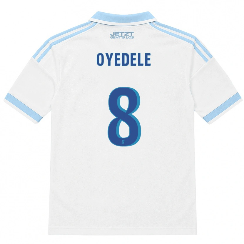 Danxen Kinder Maxi Oyedele #8 Hellblau Weiß Rot Auswärtstrikot Trikot 2026/27 T-Shirt Österreich