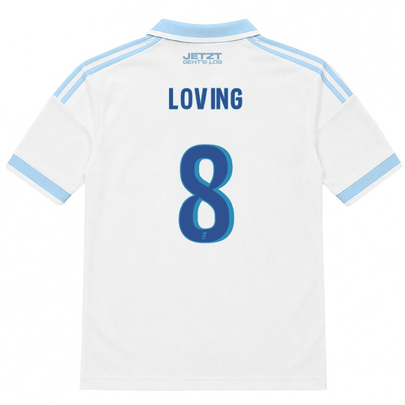 Danxen Kinder Emma Loving #8 Hellblau Weiß Rot Auswärtstrikot Trikot 2026/27 T-Shirt Österreich