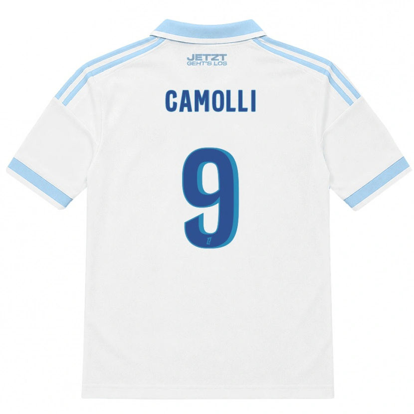 Danxen Kinder Benjamin Camolli #9 Hellblau Weiß Rot Auswärtstrikot Trikot 2026/27 T-Shirt Österreich