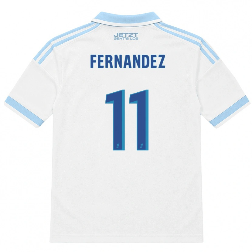 Danxen Kinder Elies Araar Fernandez #11 Hellblau Weiß Rot Auswärtstrikot Trikot 2026/27 T-Shirt Österreich