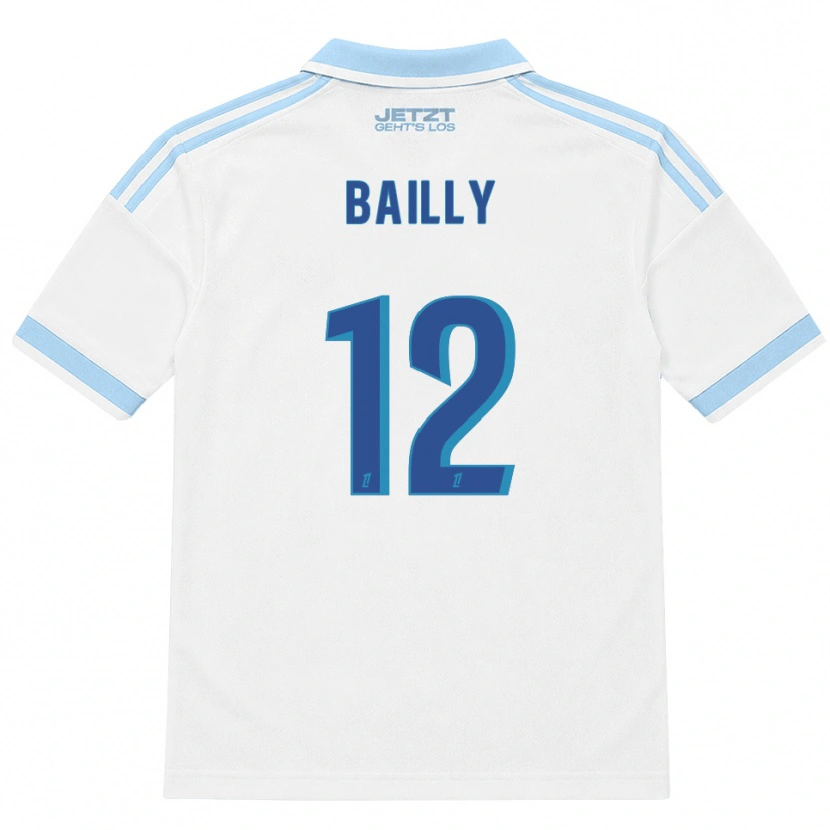 Danxen Kinder Melvine Bailly #12 Hellblau Weiß Rot Auswärtstrikot Trikot 2026/27 T-Shirt Österreich