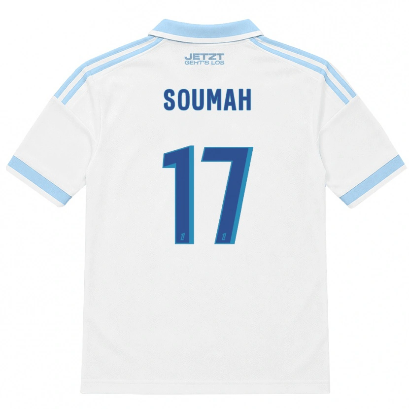 Danxen Kinder Malick Soumah #17 Hellblau Weiß Rot Auswärtstrikot Trikot 2026/27 T-Shirt Österreich