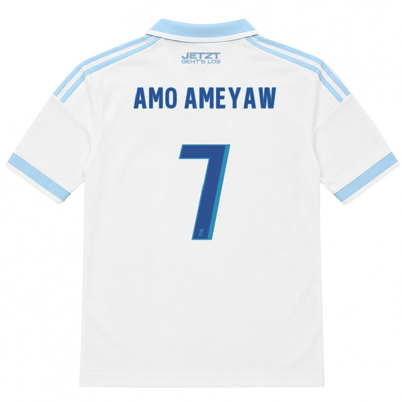 Danxen Kinder Samuel Amo-Ameyaw #7 Hellblau Weiß Rot Auswärtstrikot Trikot 2026/27 T-Shirt Österreich