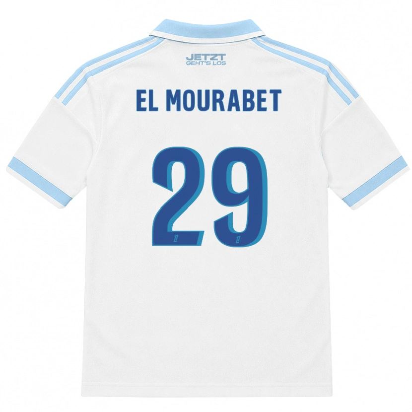 Danxen Kinder Samir El Mourabet #29 Hellblau Weiß Rot Auswärtstrikot Trikot 2026/27 T-Shirt Österreich