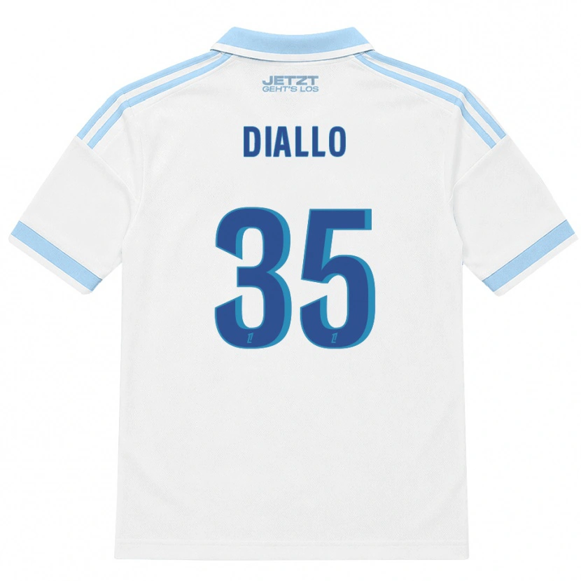 Danxen Kinder Tidiane Diallo #35 Hellblau Weiß Rot Auswärtstrikot Trikot 2026/27 T-Shirt Österreich