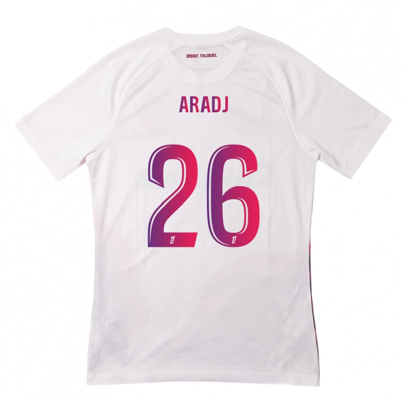 Danxen Kinder Ylies Aradj #26 Weiß Pink Lila Auswärtstrikot Trikot 2026/27 T-Shirt Österreich