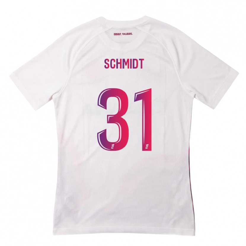 Danxen Kinder Niklas Schmidt #31 Weiß Pink Lila Auswärtstrikot Trikot 2026/27 T-Shirt Österreich