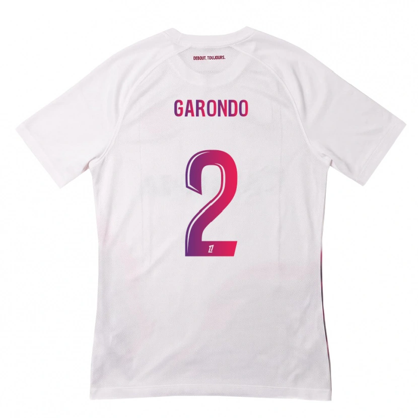 Danxen Kinder Thibaud Garondo #2 Weiß Pink Lila Auswärtstrikot Trikot 2026/27 T-Shirt Österreich