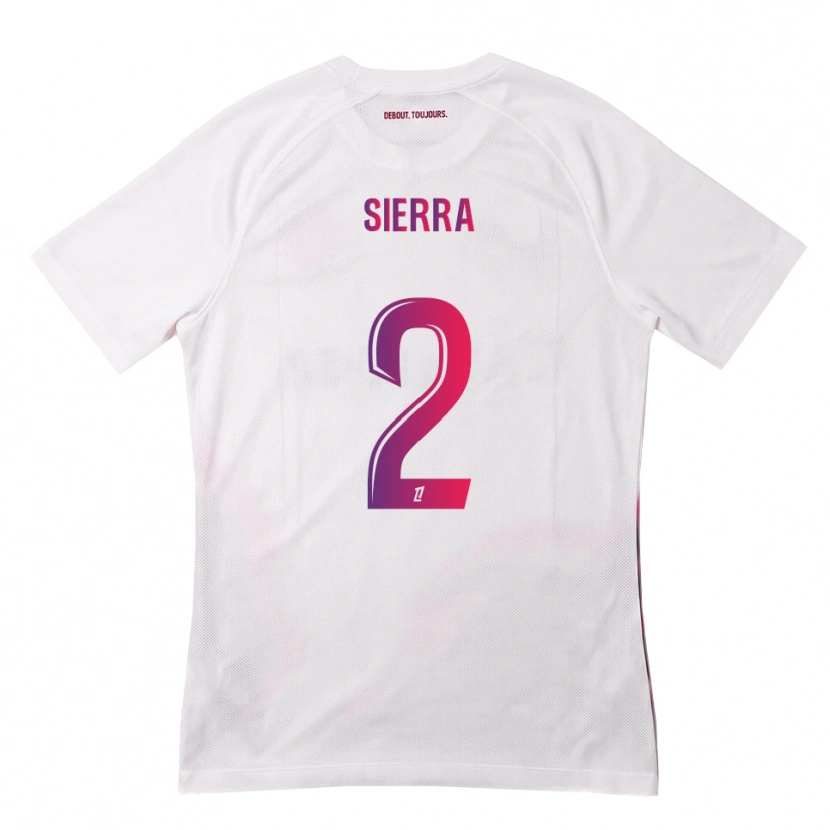 Danxen Kinder Pauline Sierra #2 Weiß Pink Lila Auswärtstrikot Trikot 2026/27 T-Shirt Österreich