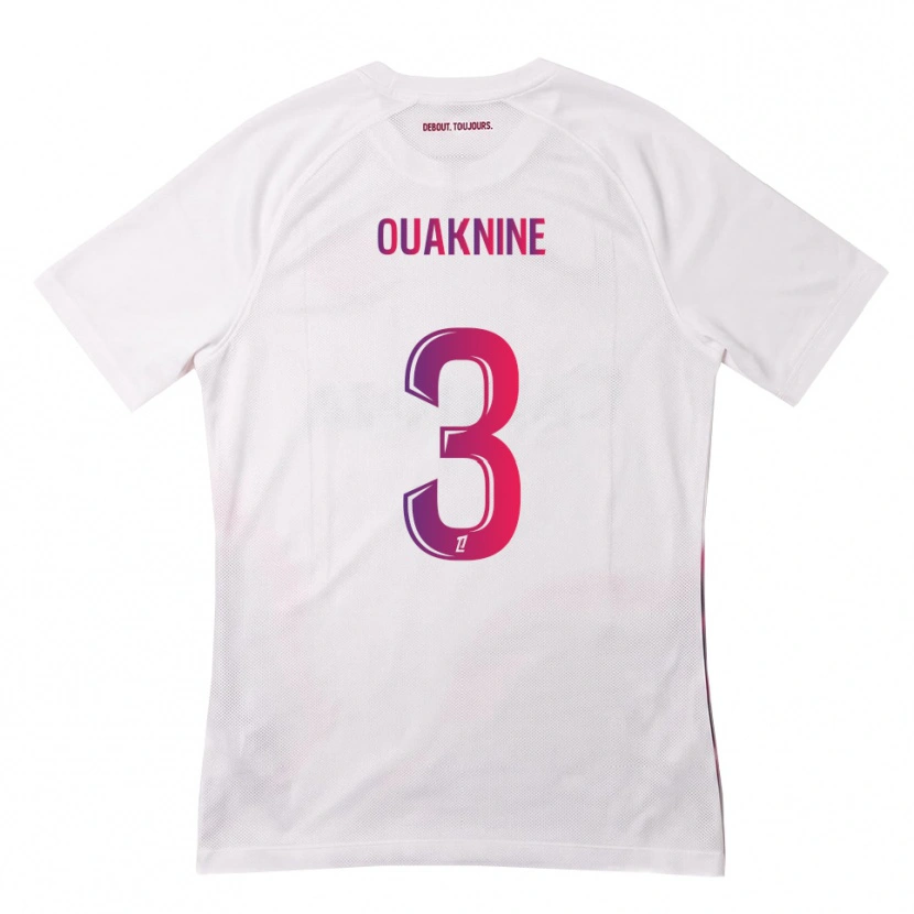 Danxen Kinder Jules Ouaknine #3 Weiß Pink Lila Auswärtstrikot Trikot 2026/27 T-Shirt Österreich