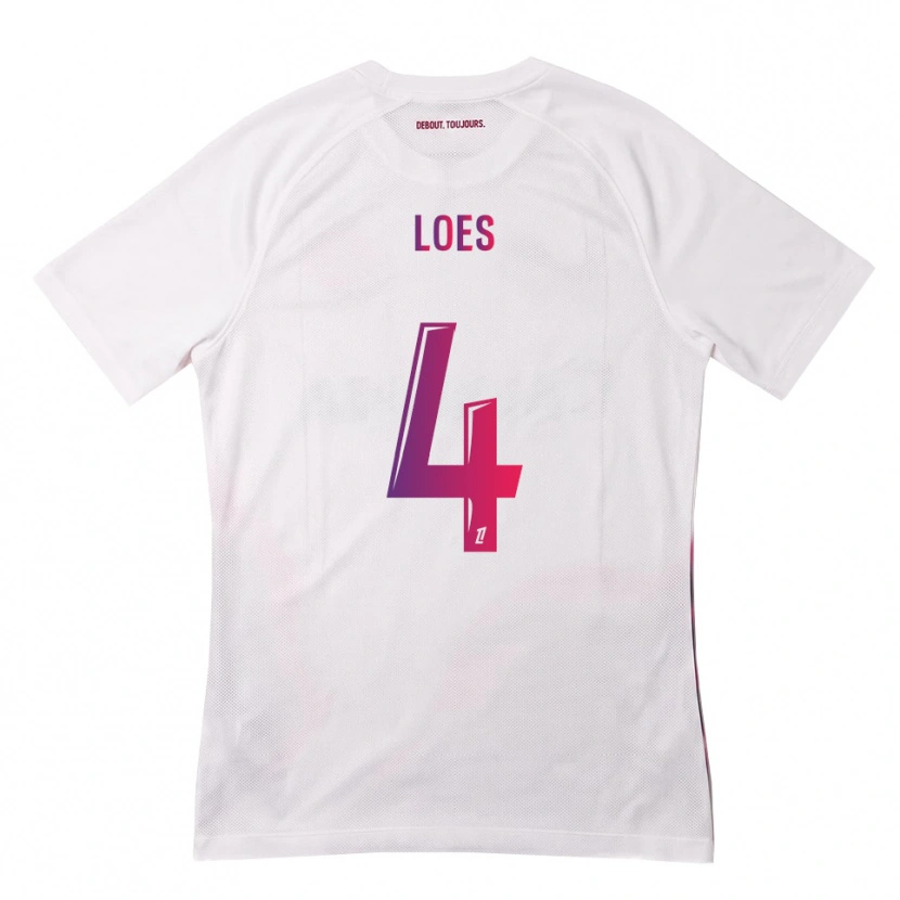 Danxen Kinder Wayan Loes #4 Weiß Pink Lila Auswärtstrikot Trikot 2026/27 T-Shirt Österreich