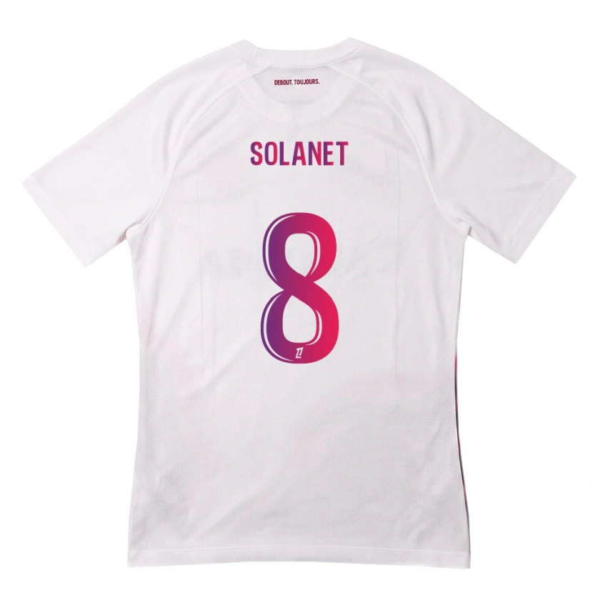 Danxen Kinder Tatiana Solanet #8 Weiß Pink Lila Auswärtstrikot Trikot 2026/27 T-Shirt Österreich