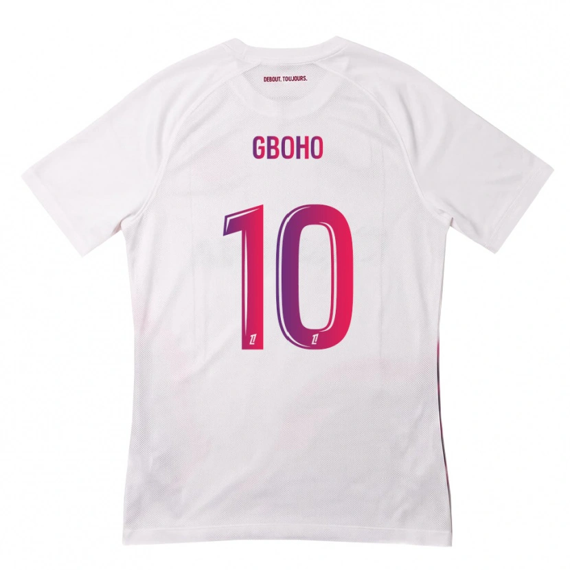 Danxen Kinder Yann Gboho #10 Weiß Pink Lila Auswärtstrikot Trikot 2026/27 T-Shirt Österreich