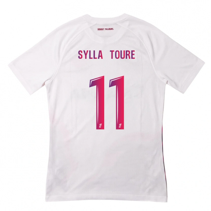 Danxen Kinder Ismael Sylla Touré #11 Weiß Pink Lila Auswärtstrikot Trikot 2026/27 T-Shirt Österreich