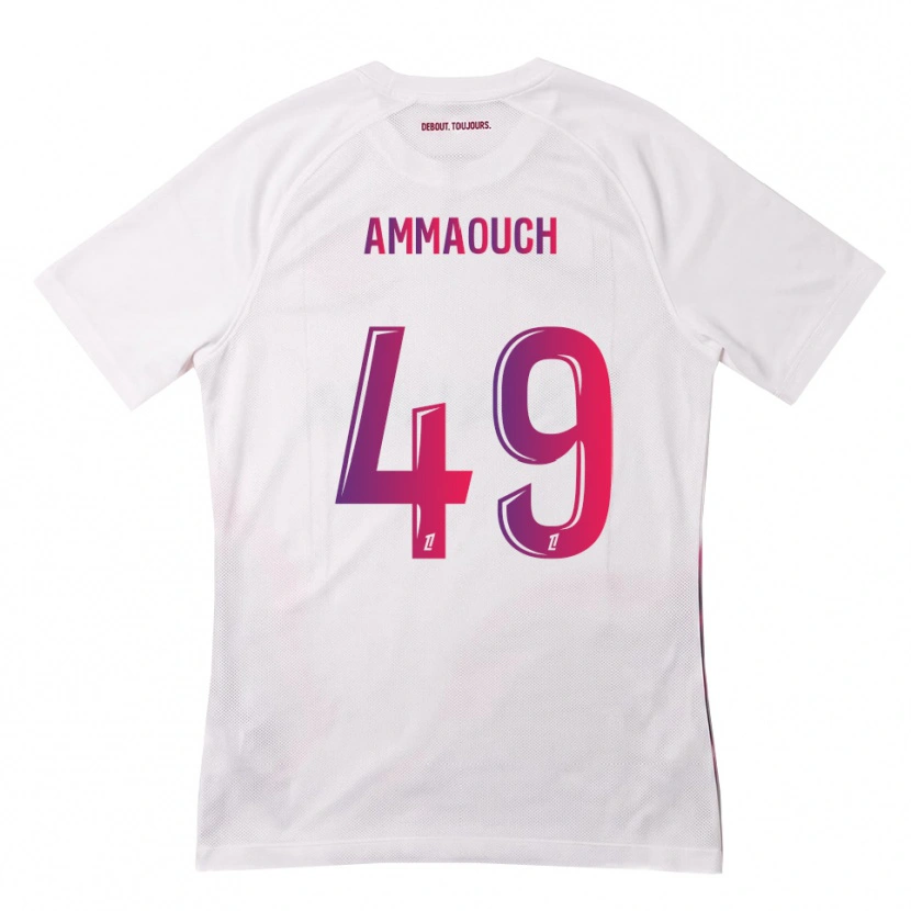 Danxen Kinder Aymen Amaaouch #49 Weiß Pink Lila Auswärtstrikot Trikot 2026/27 T-Shirt Österreich