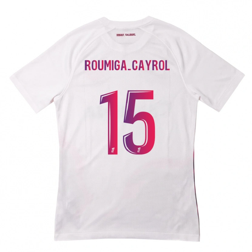 Danxen Kinder Sonia Roumiga-Cayrol #15 Weiß Pink Lila Auswärtstrikot Trikot 2026/27 T-Shirt Österreich