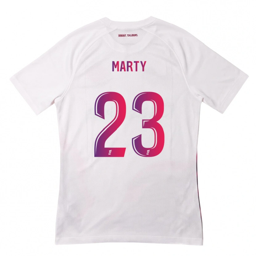 Danxen Kinder Chloé Marty #23 Weiß Pink Lila Auswärtstrikot Trikot 2026/27 T-Shirt Österreich