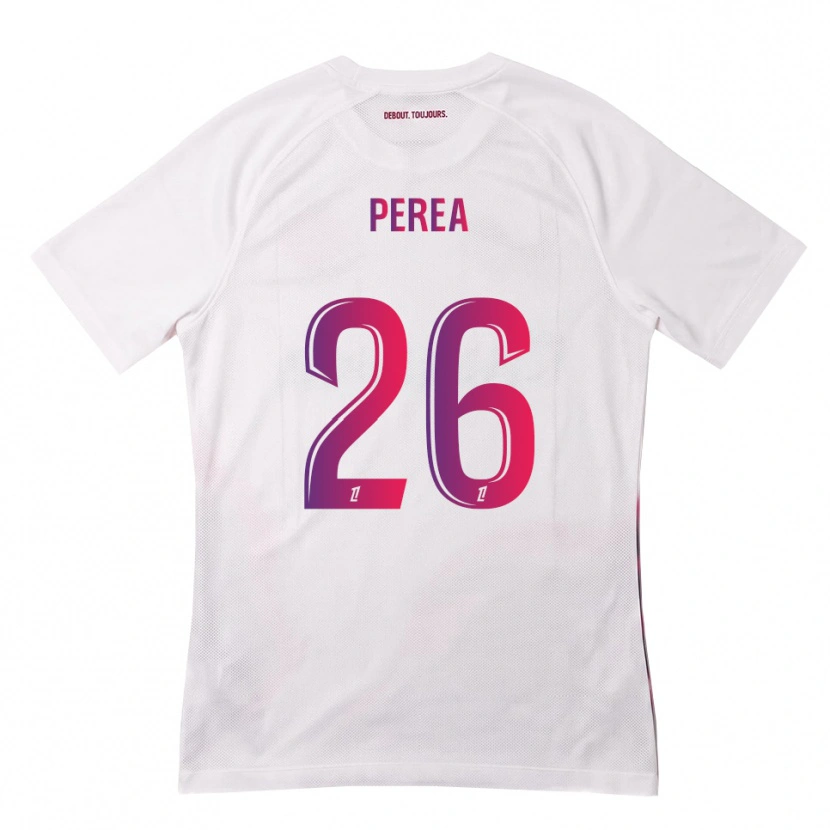 Danxen Kinder Marine Perea #26 Weiß Pink Lila Auswärtstrikot Trikot 2026/27 T-Shirt Österreich