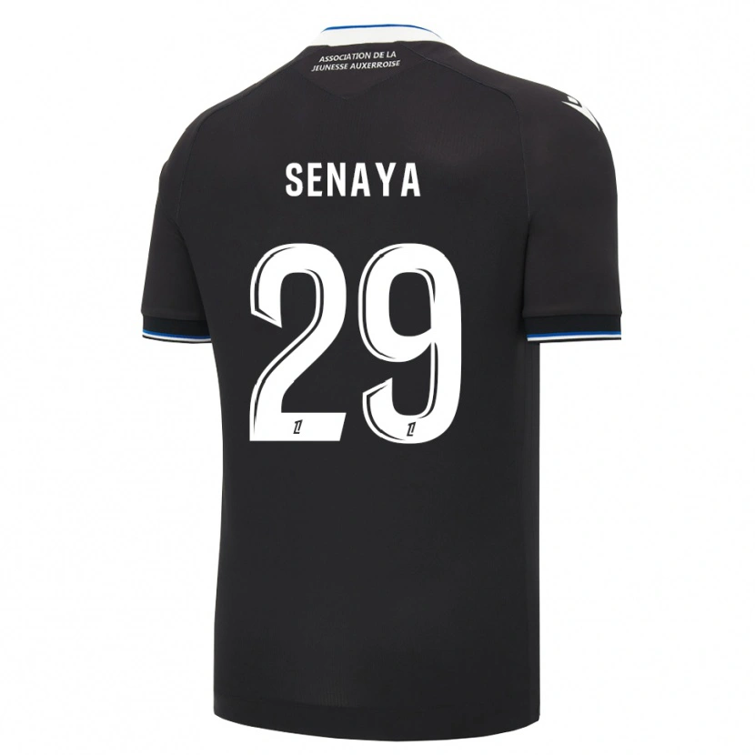 Danxen Kinder Marvin Senaya #29 Schwarz Blau Weiß Auswärtstrikot Trikot 2026/27 T-Shirt Österreich