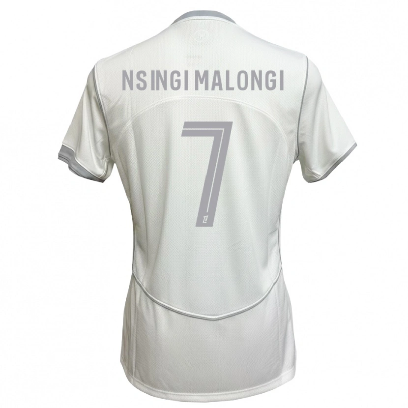 Danxen Kinder Rodrigue Nsingi Malongi #7 Weiß Grau Auswärtstrikot Trikot 2026/27 T-Shirt Österreich