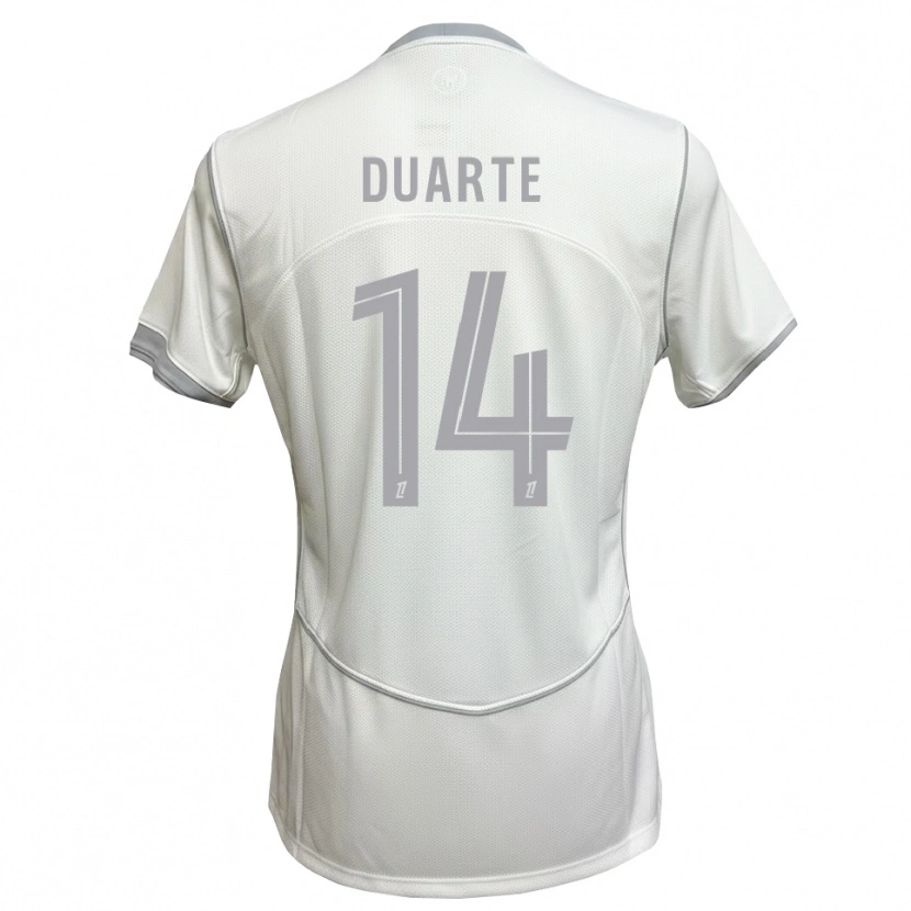 Danxen Kinder Luis Duarte #14 Weiß Grau Auswärtstrikot Trikot 2026/27 T-Shirt Österreich