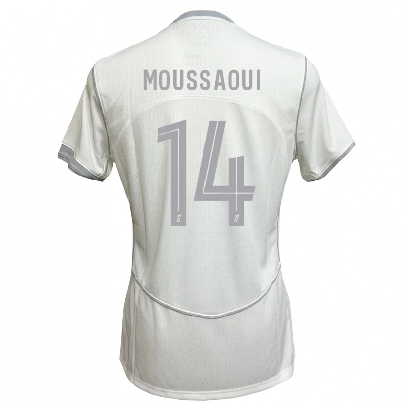 Danxen Kinder Amine Moussaoui #14 Weiß Grau Auswärtstrikot Trikot 2026/27 T-Shirt Österreich
