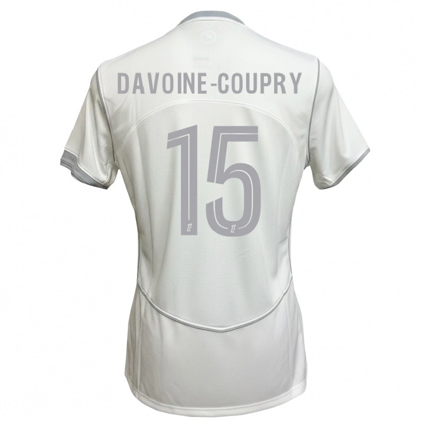 Danxen Kinder Eliot Davoine-Coupry #15 Weiß Grau Auswärtstrikot Trikot 2026/27 T-Shirt Österreich