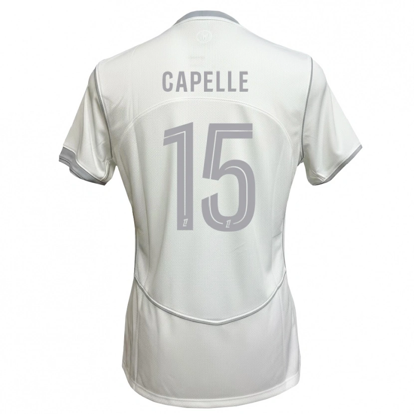 Danxen Kinder Pierrick Capelle #15 Weiß Grau Auswärtstrikot Trikot 2026/27 T-Shirt Österreich