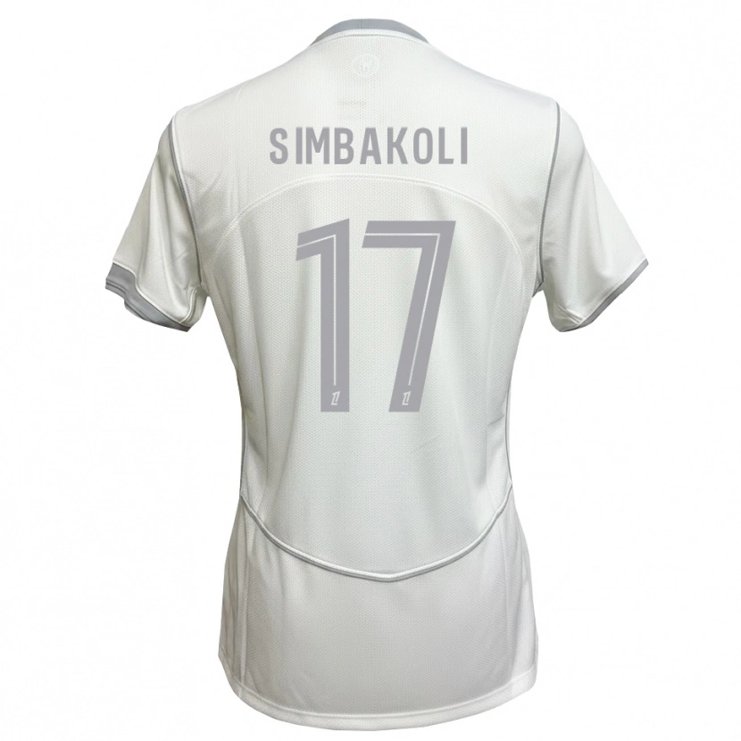 Danxen Kinder Usman Simbakoli #17 Weiß Grau Auswärtstrikot Trikot 2026/27 T-Shirt Österreich