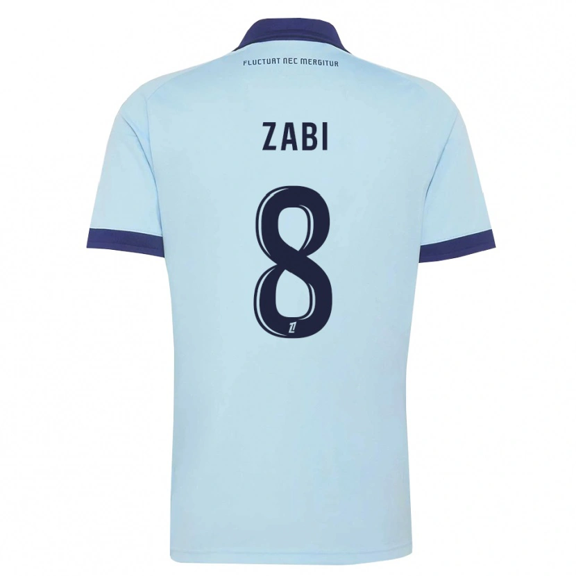 Danxen Kinder Patrick Zabi #8 Kornblumenblau Schwarz Auswärtstrikot Trikot 2026/27 T-Shirt Österreich