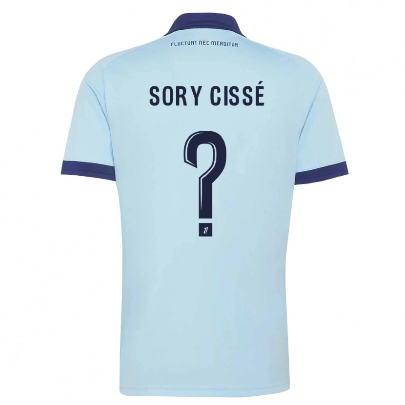 Danxen Kinder Ibrahim Sory Cissé #0 Kornblumenblau Schwarz Auswärtstrikot Trikot 2026/27 T-Shirt Österreich