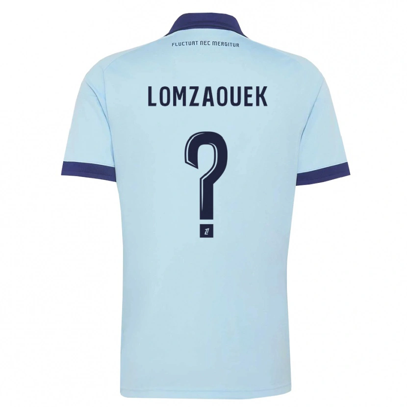 Danxen Kinder Shahine Lomzaouek #0 Kornblumenblau Schwarz Auswärtstrikot Trikot 2026/27 T-Shirt Österreich