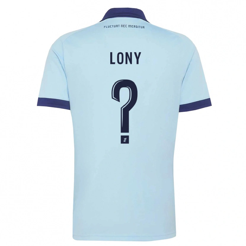 Danxen Kinder Lony Pereira Mendes Vaz #0 Kornblumenblau Schwarz Auswärtstrikot Trikot 2026/27 T-Shirt Österreich