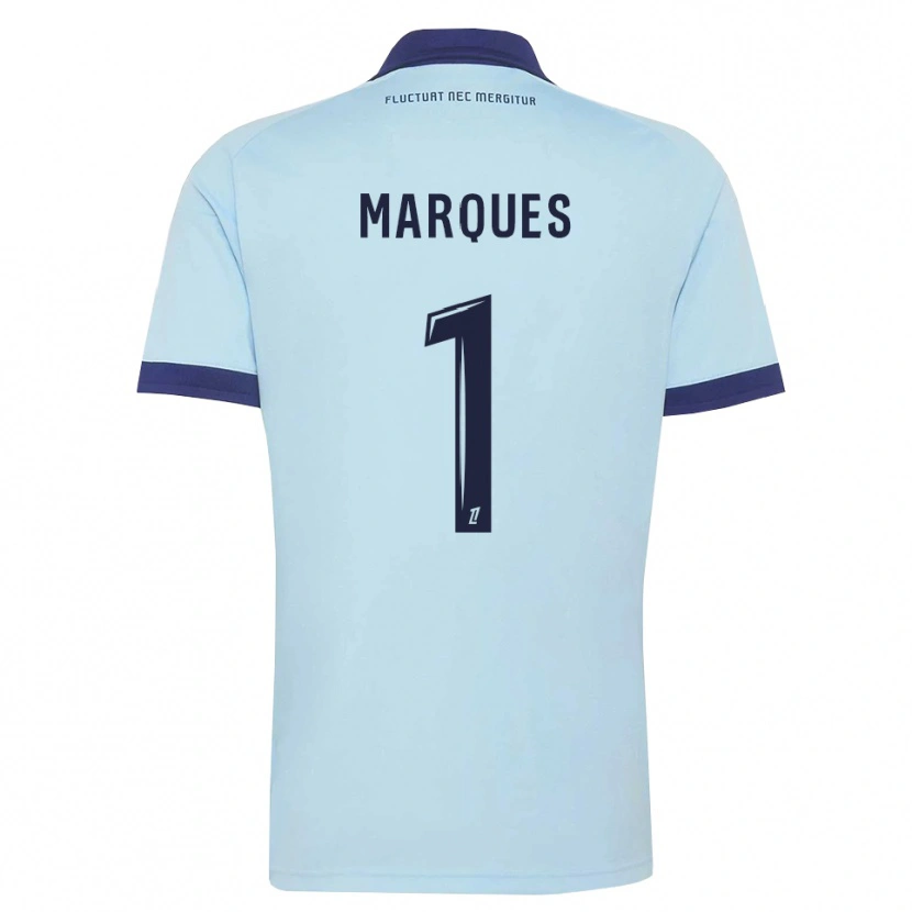 Danxen Kinder Inès Marques #1 Kornblumenblau Schwarz Auswärtstrikot Trikot 2026/27 T-Shirt Österreich