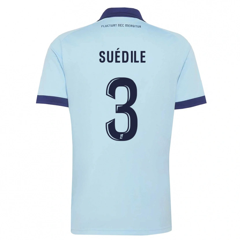 Danxen Kinder Layvin Suédile #3 Kornblumenblau Schwarz Auswärtstrikot Trikot 2026/27 T-Shirt Österreich