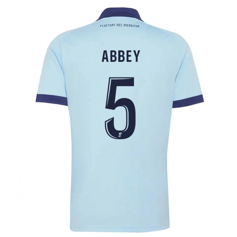Danxen Kinder Emmanuel Abbey #5 Kornblumenblau Schwarz Auswärtstrikot Trikot 2026/27 T-Shirt Österreich