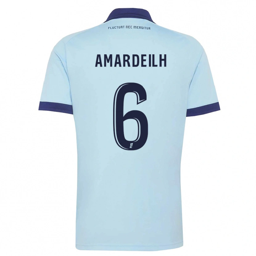 Danxen Kinder Envel Amardeilh #6 Kornblumenblau Schwarz Auswärtstrikot Trikot 2026/27 T-Shirt Österreich