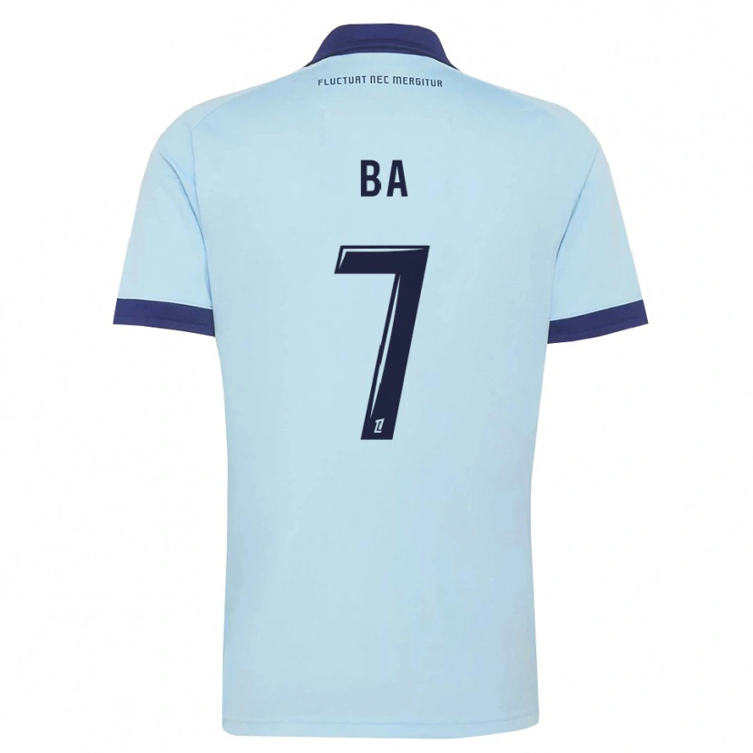 Danxen Kinder Mohamed Ba #7 Kornblumenblau Schwarz Auswärtstrikot Trikot 2026/27 T-Shirt Österreich