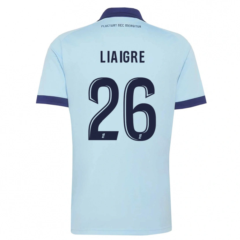 Danxen Kinder Fiona Liaigre #26 Kornblumenblau Schwarz Auswärtstrikot Trikot 2026/27 T-Shirt Österreich