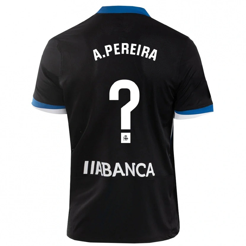 Danxen Kinder Alejandro Pereira #0 Schwarz Blau Weiß Auswärtstrikot Trikot 2026/27 T-Shirt Österreich