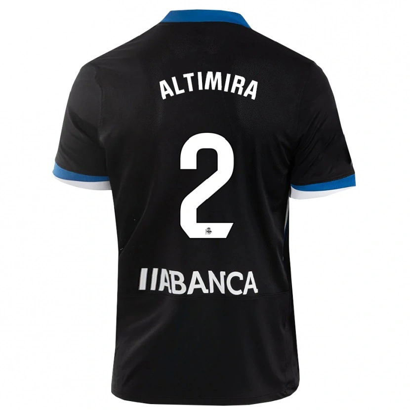 Danxen Kinder Adrià Altimira #2 Schwarz Blau Weiß Auswärtstrikot Trikot 2026/27 T-Shirt Österreich