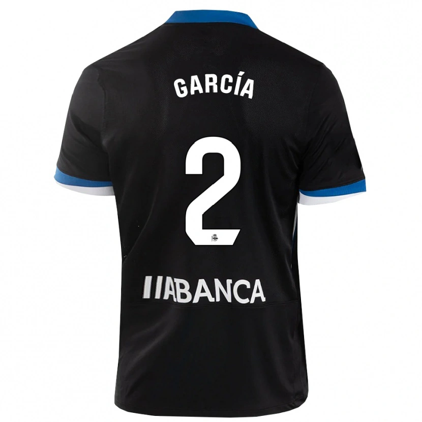 Danxen Kinder Pablo García #2 Schwarz Blau Weiß Auswärtstrikot Trikot 2026/27 T-Shirt Österreich