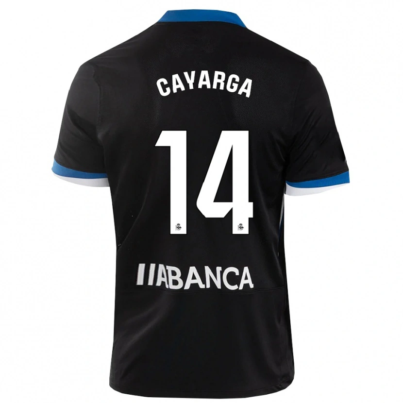 Danxen Kinder Berto Cayarga #14 Schwarz Blau Weiß Auswärtstrikot Trikot 2026/27 T-Shirt Österreich