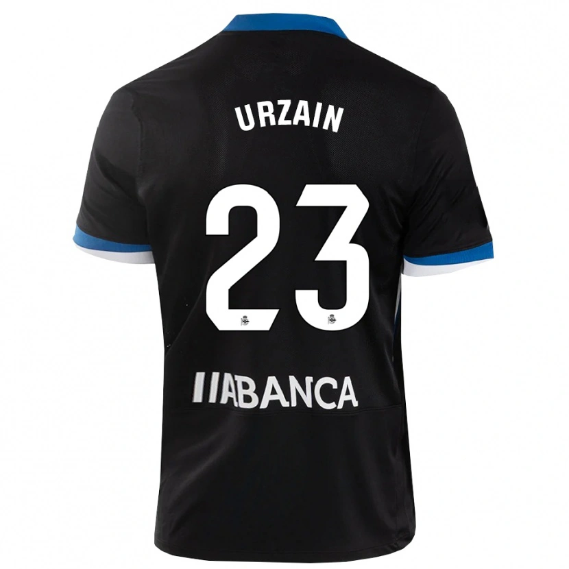 Danxen Kinder Fabián Urzain #23 Schwarz Blau Weiß Auswärtstrikot Trikot 2026/27 T-Shirt Österreich
