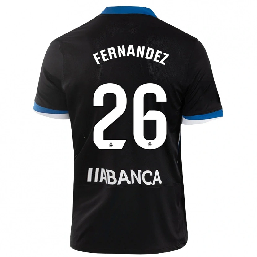 Danxen Kinder Samu Fernández #26 Schwarz Blau Weiß Auswärtstrikot Trikot 2026/27 T-Shirt Österreich