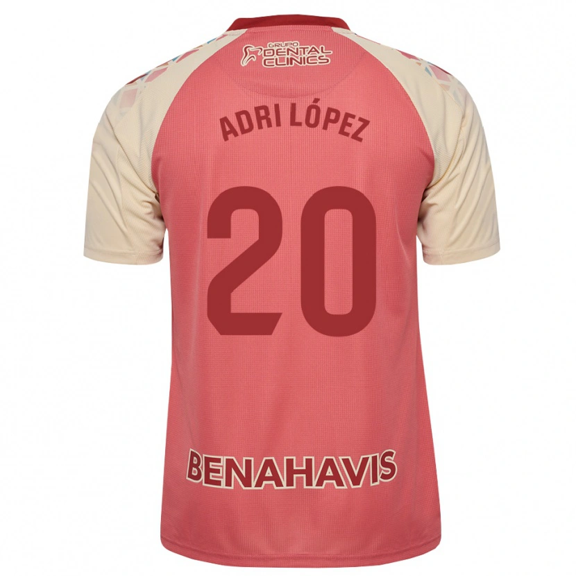 Danxen Kinder Adri López #20 Hellrosa Rot Blau Auswärtstrikot Trikot 2026/27 T-Shirt Österreich